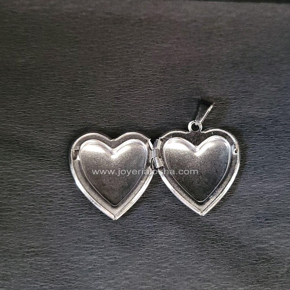 Dije Relicario Corazón "Siempre estarás en mi corazón" - Imagen 2