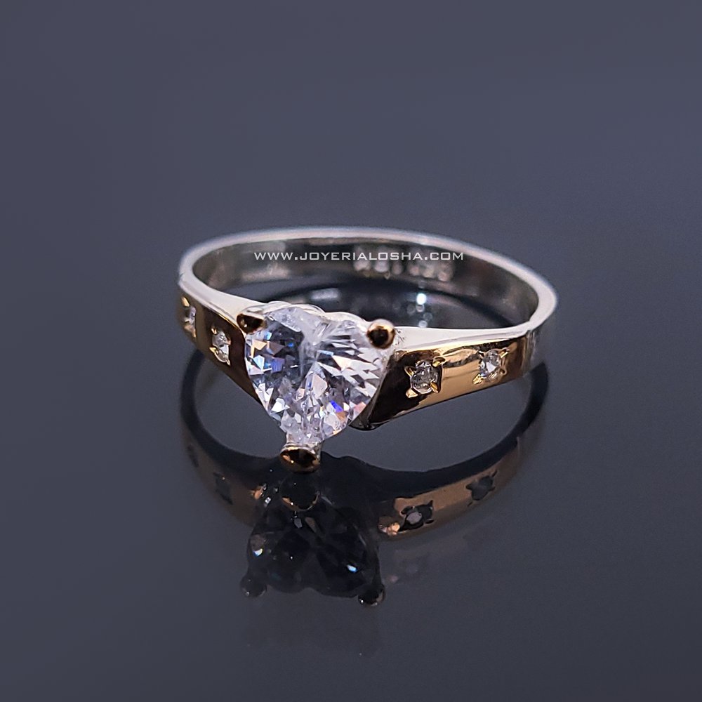 Anillo en Plata con Láminas de Oro