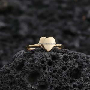 Anillo Corazón Sólido «Minimalista» Oro 18k