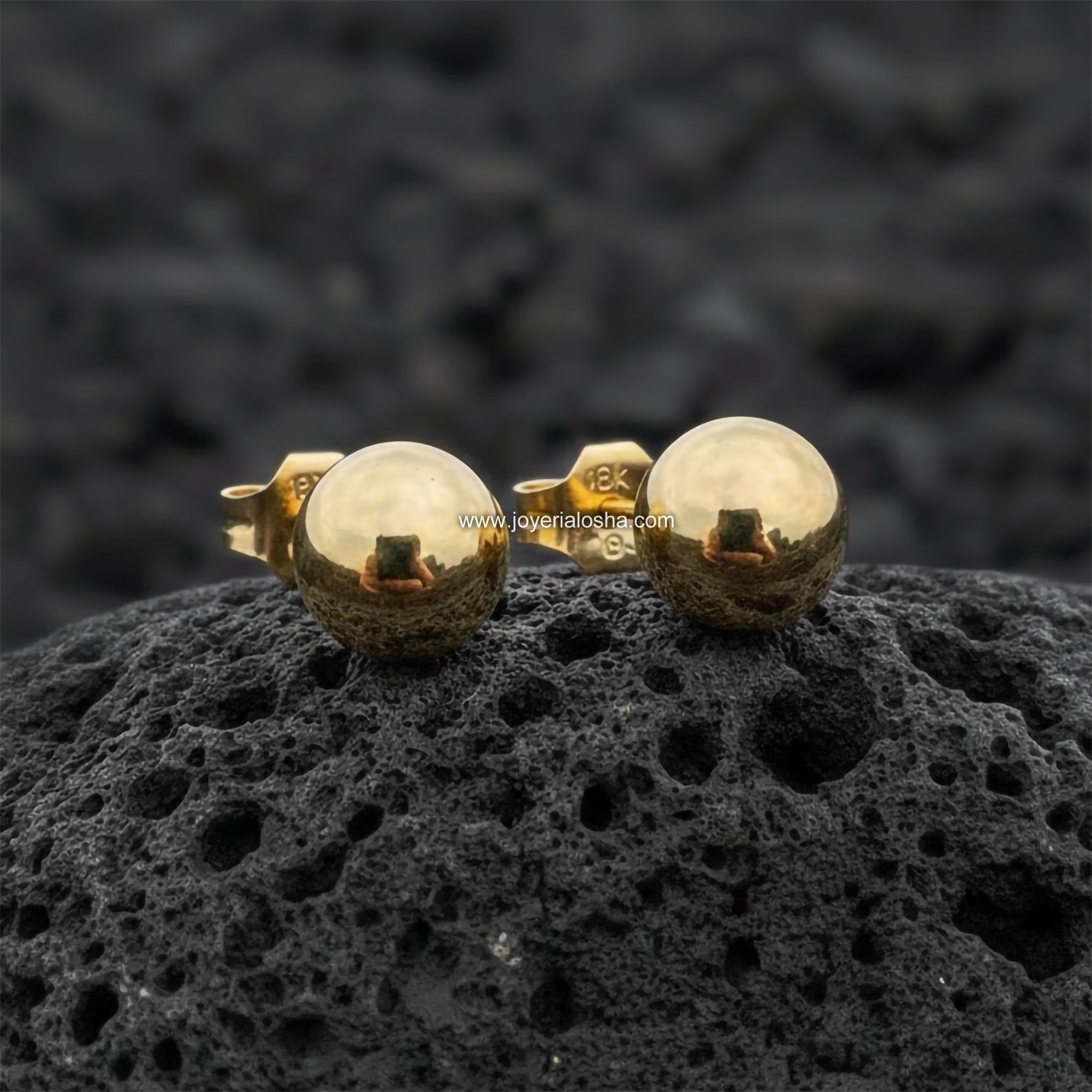 Broqueles "Esfera Eterna" en Oro 18k