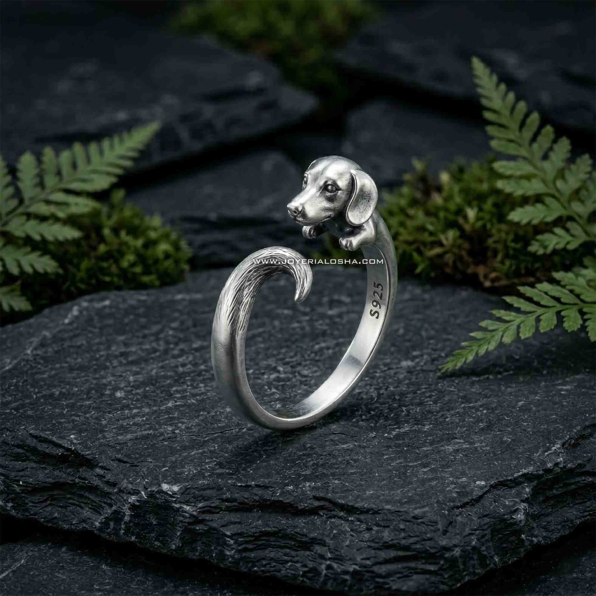 Anillo "Salchicha" en Plata.