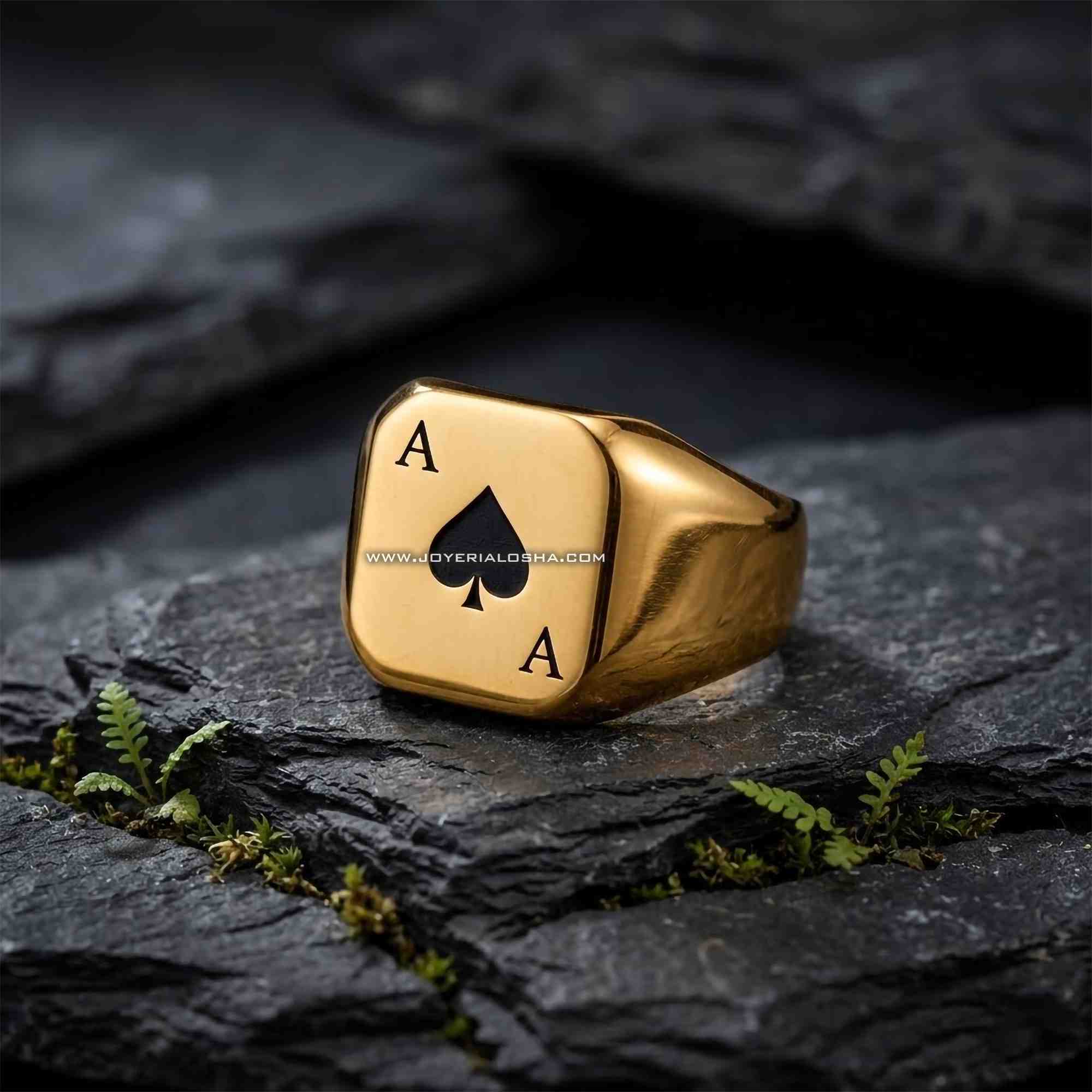 Anillo de Oro 18k 'As de Picas'