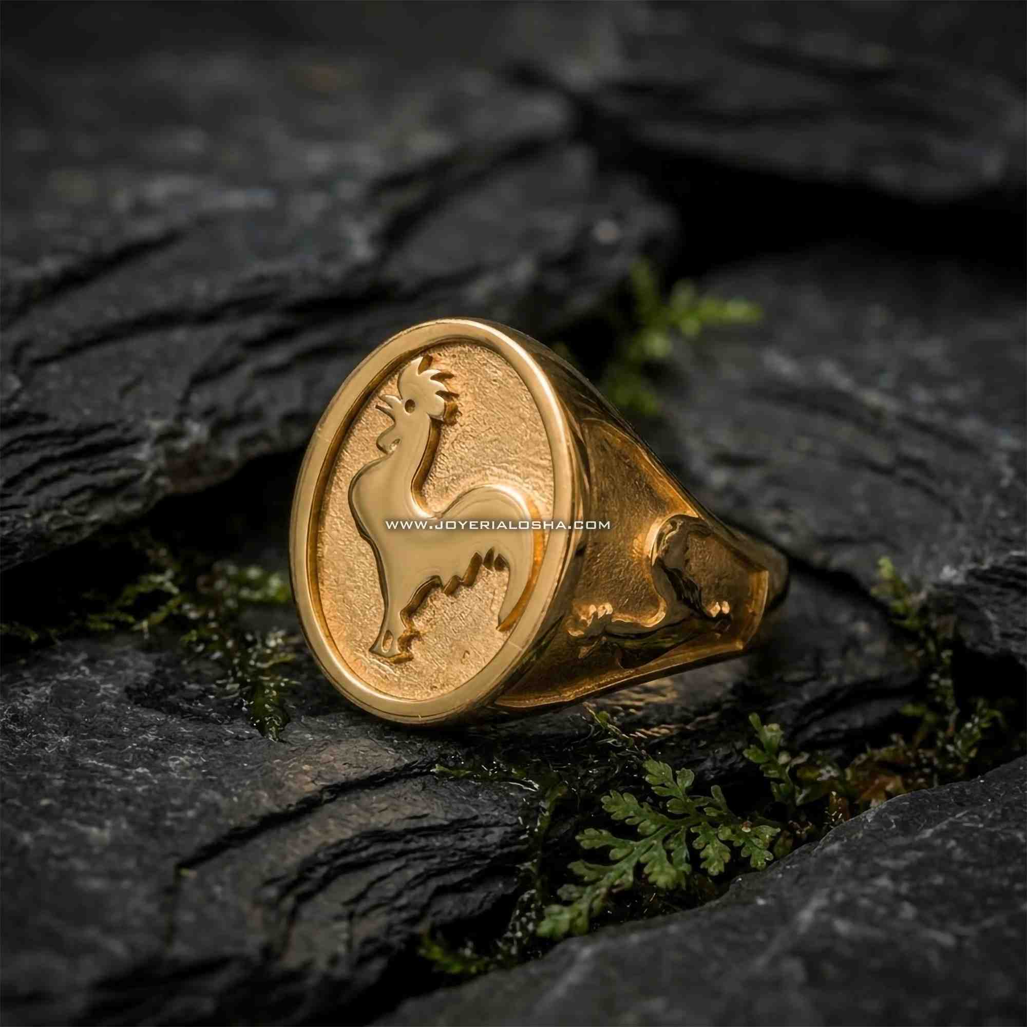 Anillo de Oro 18k 'Gallo de Casta'