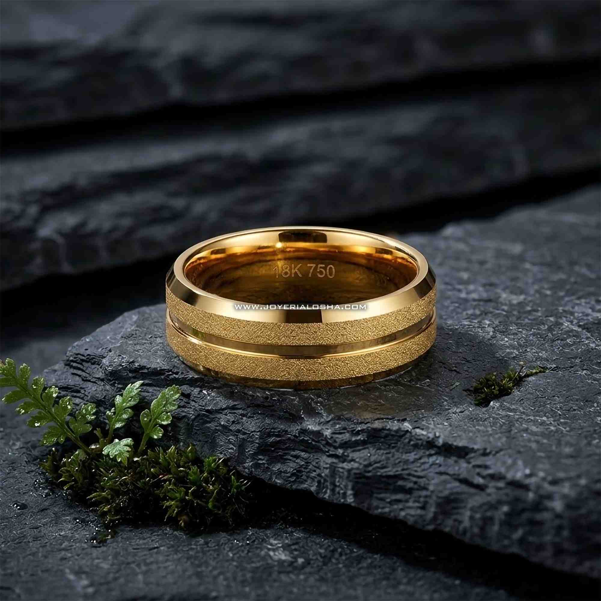 Aro de Oro 18k 'Dualidad Mate'