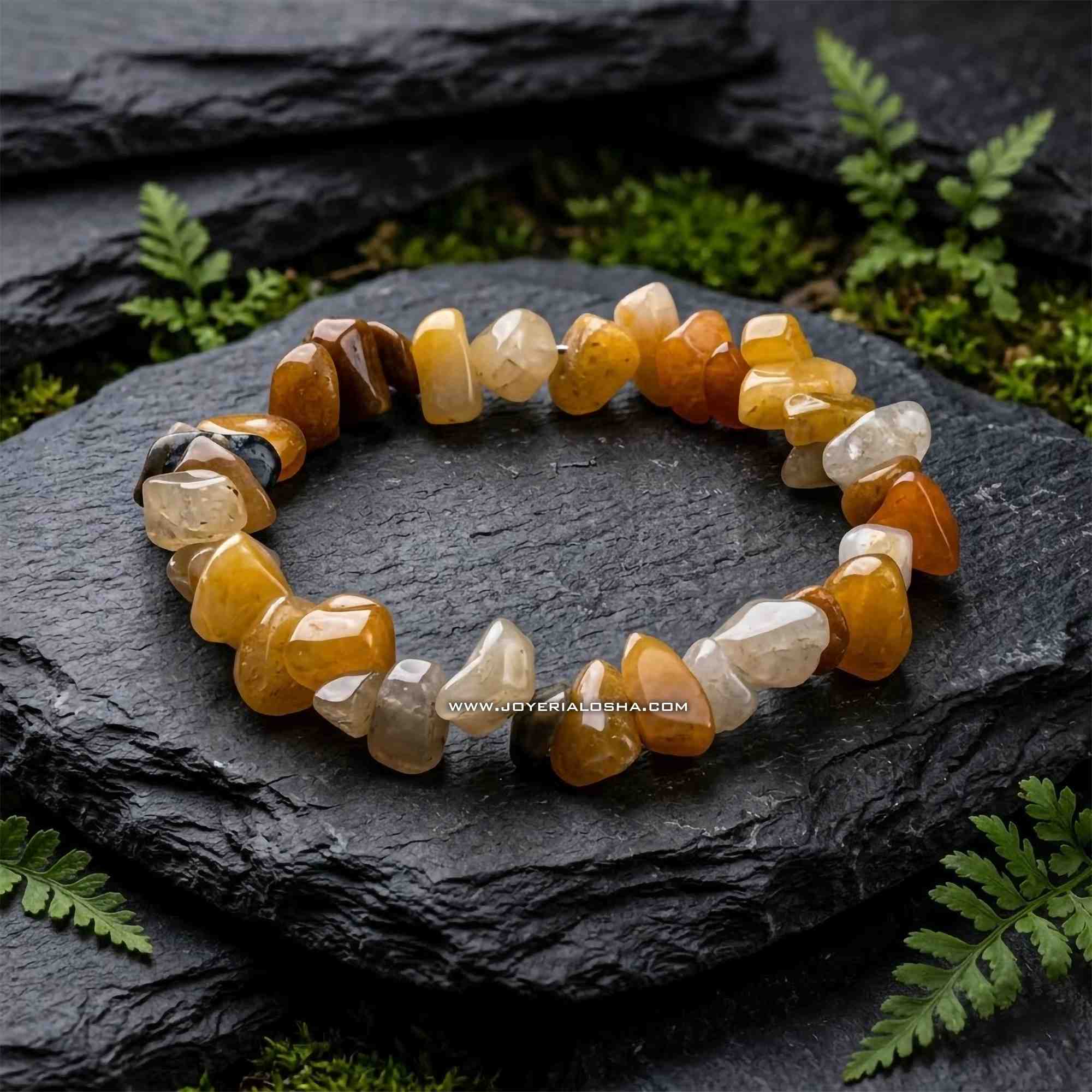 Pulsera Ágata Amarilla Natural