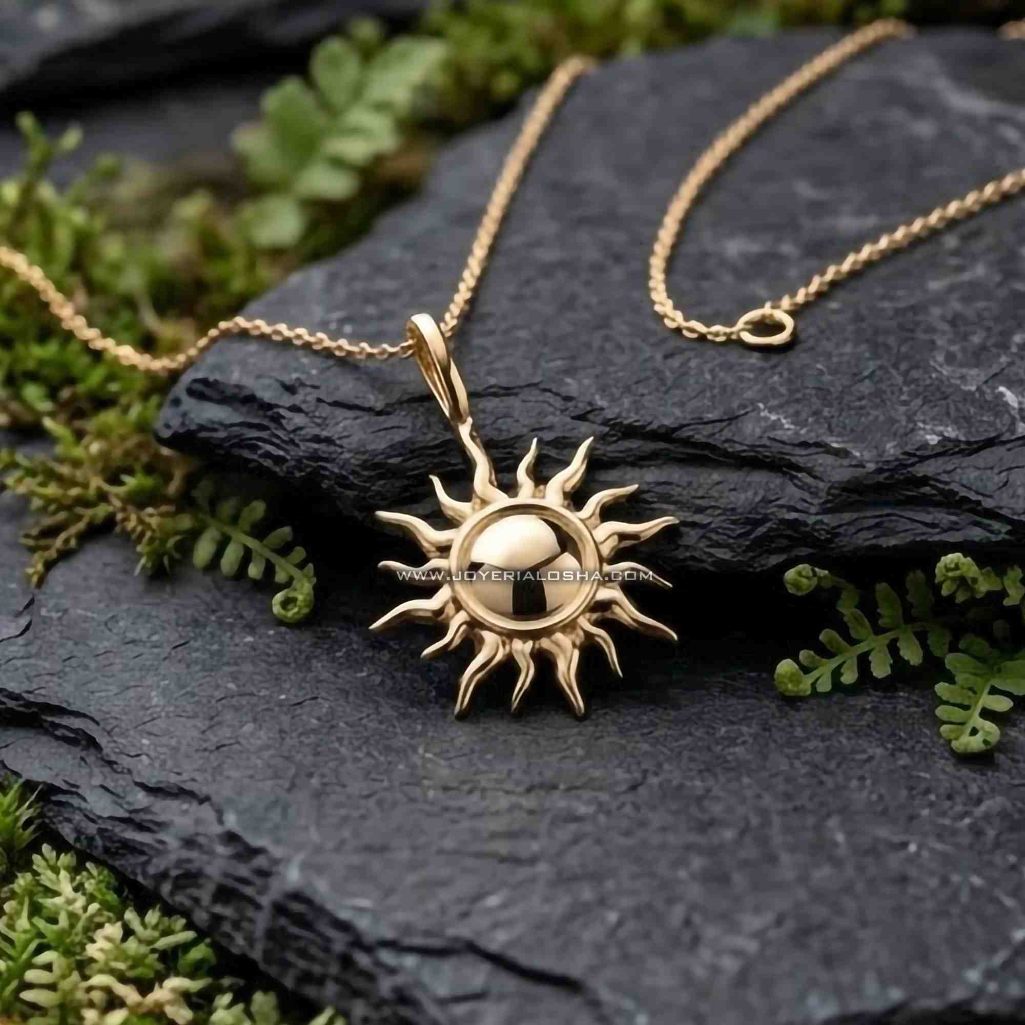 Dije de Oro 18k Sol Radiante Imperial