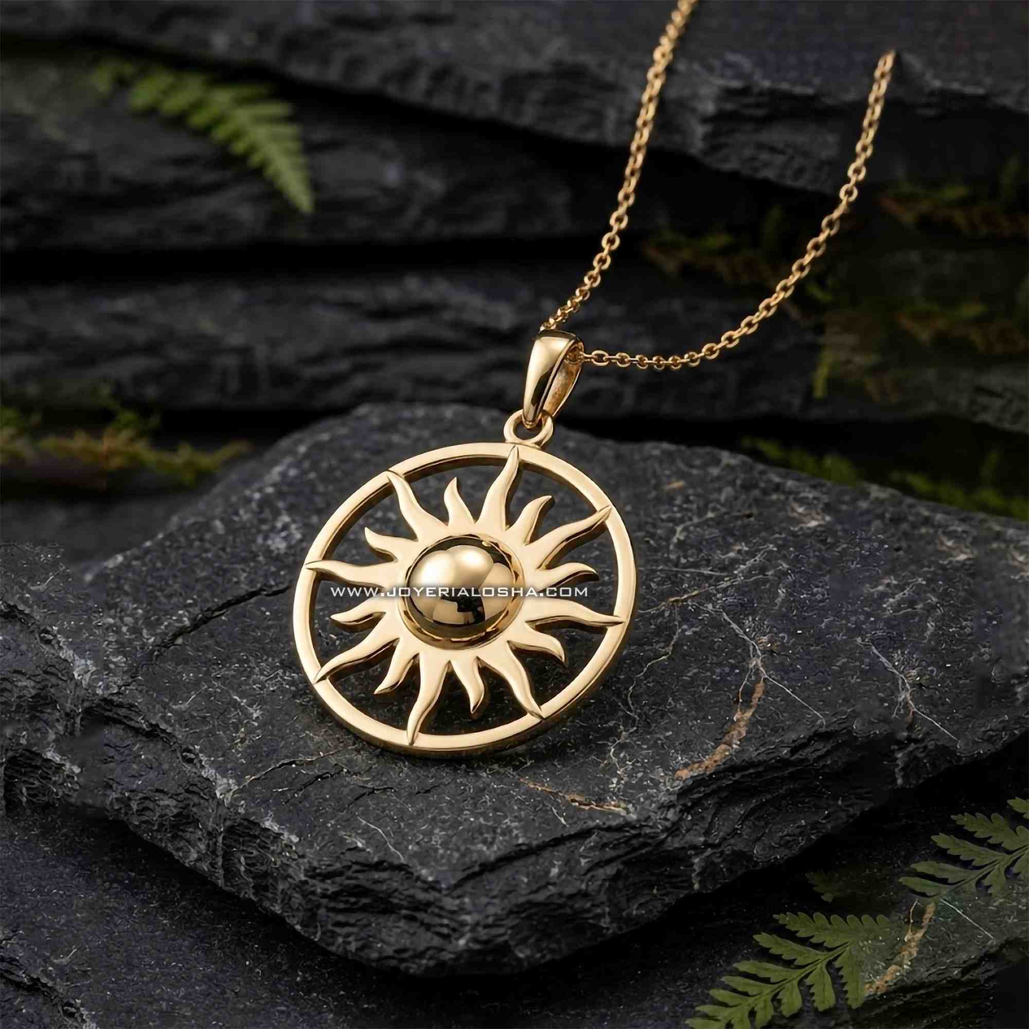 Dije Sol Radiante Imperial en Oro 18k